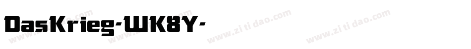 DasKrieg-WK8Y字体转换