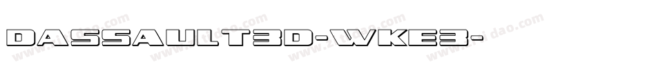 Dassault3D-wKe3字体转换