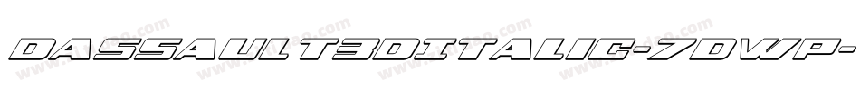 Dassault3DItalic-7dWP字体转换