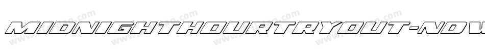 MidnighthourTryout-nDwP字体转换