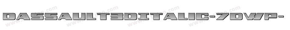 Dassault3DItalic-7dWP字体转换