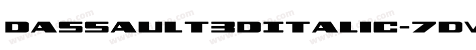 Dassault3DItalic-7dWP字体转换