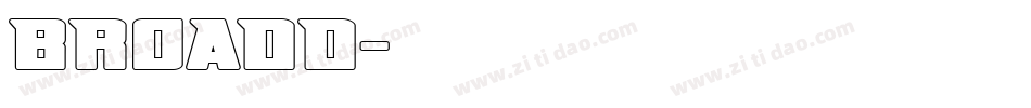 BROADD字体转换