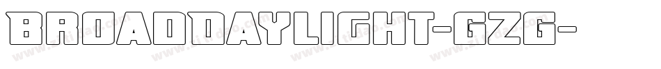 BroadDaylight-GZG字体转换