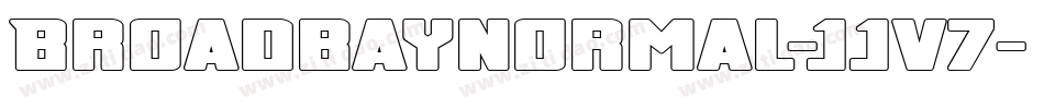 BroadbayNormal-JJv7字体转换
