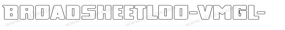 BroadsheetLdo-vmGL字体转换
