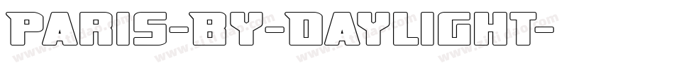 Paris-By-Daylight字体转换