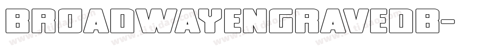 broadwayengravedb字体转换