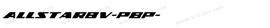 AllStarBv-P8P字体转换