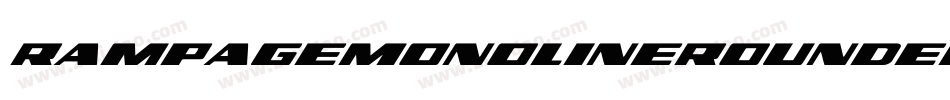 RampageMonolineRounded-rP8p字体转换