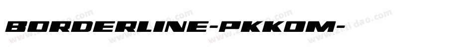 Borderline-PKK0m字体转换