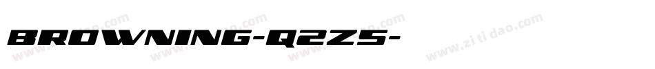 Browning-q2z5字体转换
