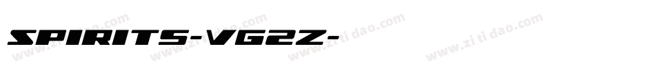Spirits-VG2Z字体转换