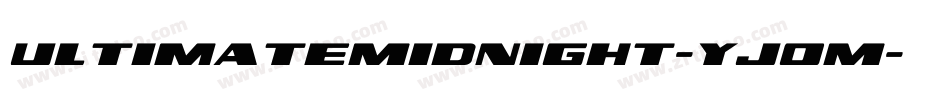 UltimateMidnight-yj0M字体转换