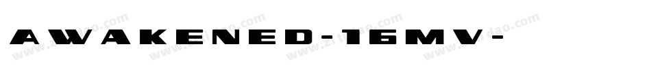 Awakened-16mv字体转换