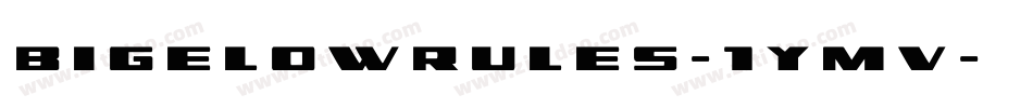 BigelowRules-1YMv字体转换