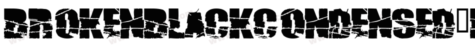 BrokenBlackCondensed-LBXZ字体转换