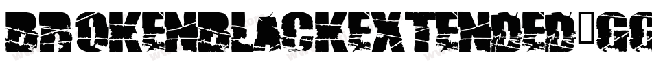BrokenBlackExtended-gGYR字体转换