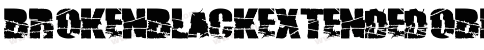BrokenBlackExtendedOblique-oGm0字体转换