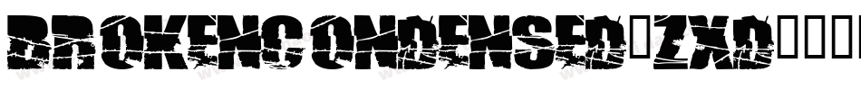 BrokenCondensed-ZXD8字体转换