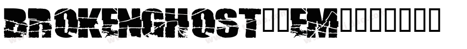 BrokenGhost-2Em3字体转换