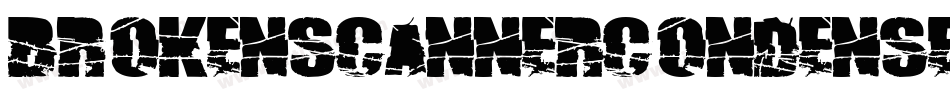 BrokenScannerCondensedOblique-y5WM字体转换