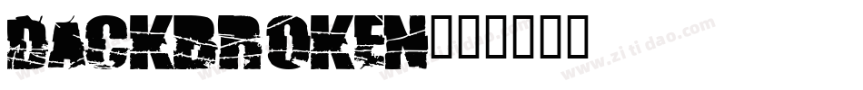 DackBroken字体转换