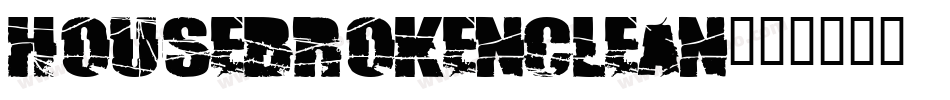 HouseBrokenClean字体转换