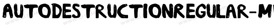AutodestructionRegular-MB3J字体转换