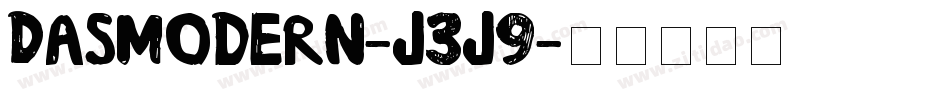 Dasmodern-j3j9字体转换