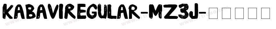KabaviRegular-mz3j字体转换