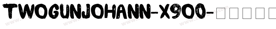 TwoGunJohann-x9o0字体转换