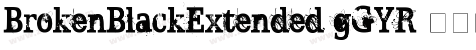 BrokenBlackExtended-gGYR字体转换