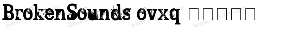 BrokenSounds-ovxq字体转换