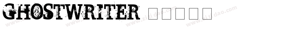 GHOSTWRITER字体转换