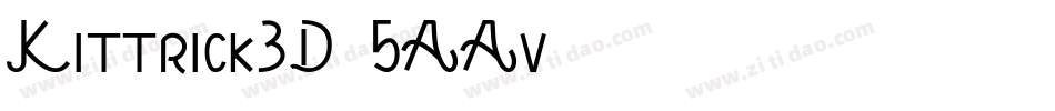Kittrick3D-5AAv字体转换