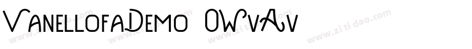 VanellofaDemo-0WvAv字体转换
