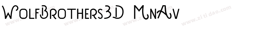 WolfBrothers3D-MnAv字体转换