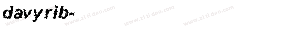 davyrib字体转换