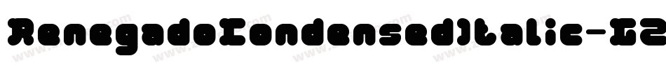 RenegadoCondensedItalic-G2xZ字体转换