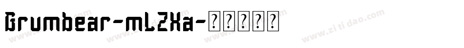 Grumbear-mLZXa字体转换