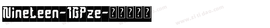 Nineteen-1GPze字体转换