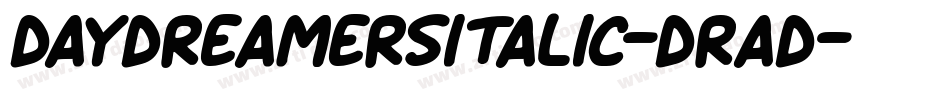 DaydreamersItalic-Drad字体转换