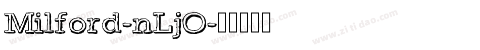 Milford-nLjO字体转换