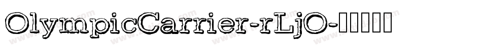 OlympicCarrier-rLjO字体转换