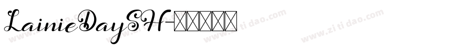 LainieDaySH字体转换