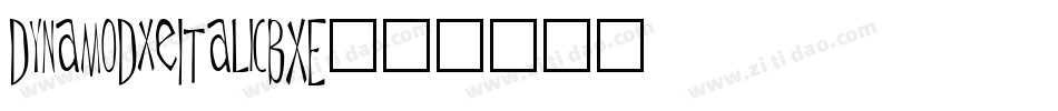 DynamoDxeItalicBXE字体转换