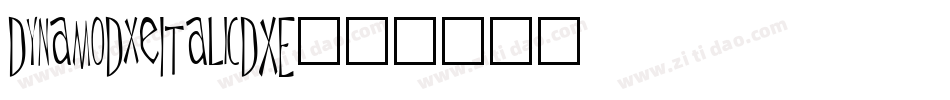 DynamoDxeItalicDXE字体转换