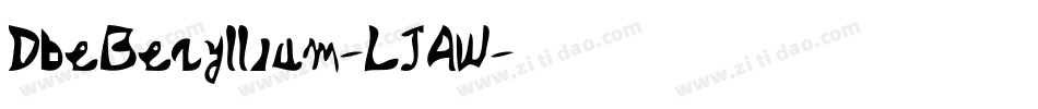DbeBeryllium-LJAW字体转换