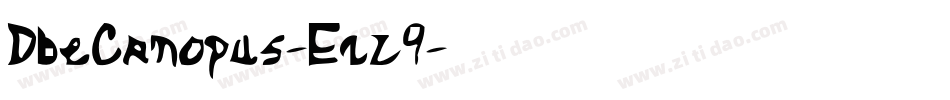 DbeCanopus-Erz9字体转换